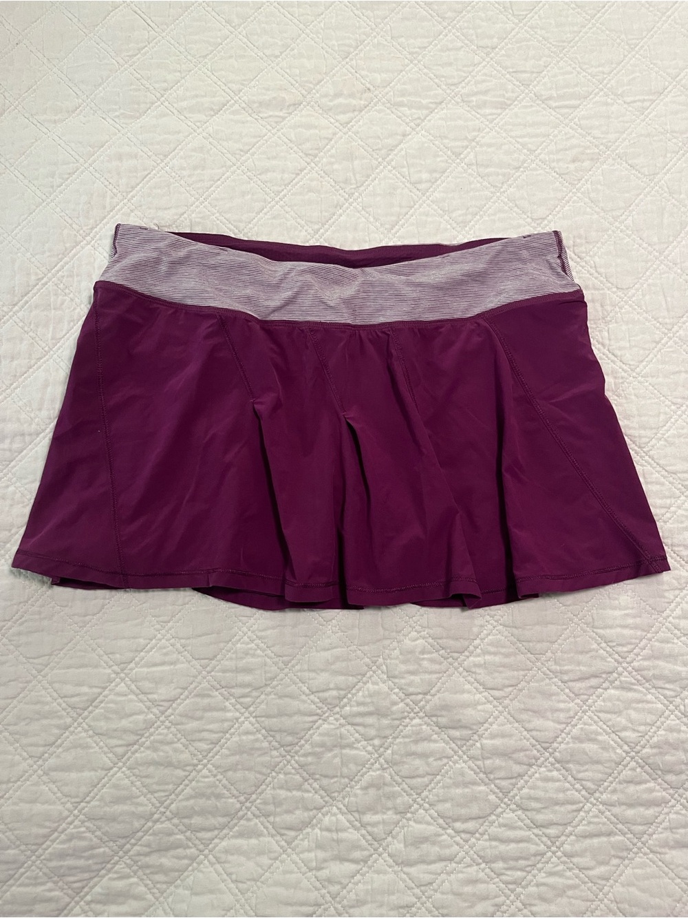 Lululemon Purple Athletic Skirt Skort with accent waistband
